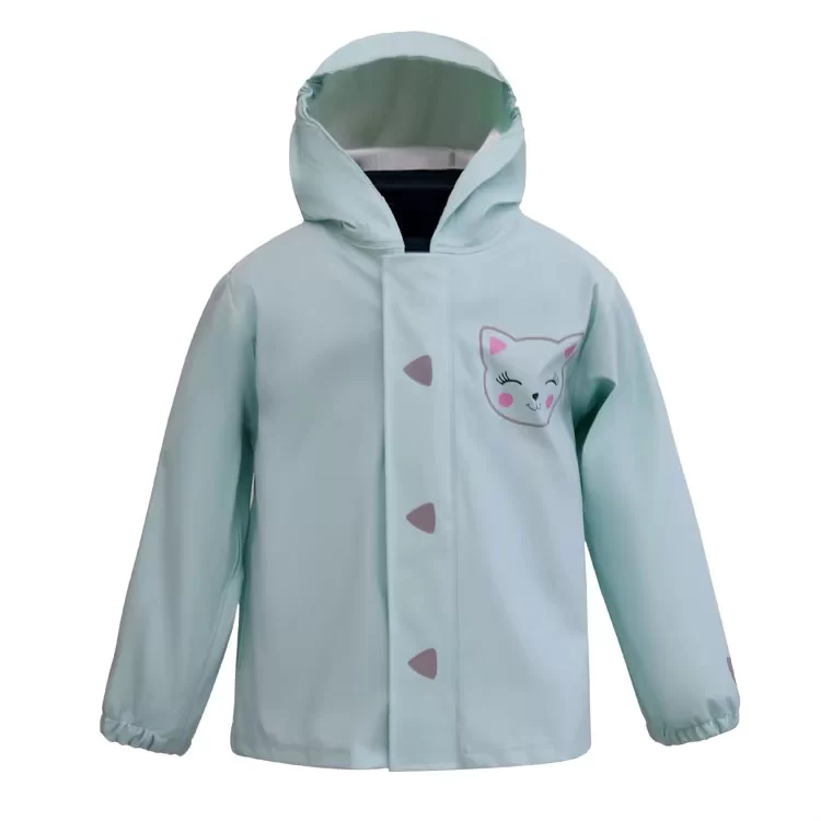 Print PU Rain Jacket for Girls