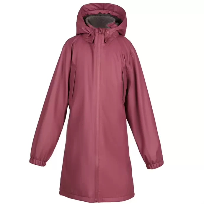 Teenagers PU Rain Coat with Fleece Lining