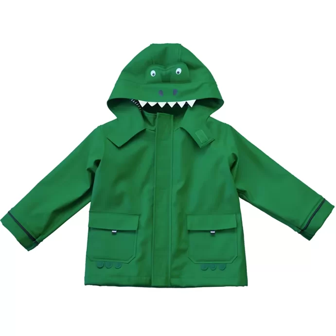Printing Junior’s PU Raincoat with Lining