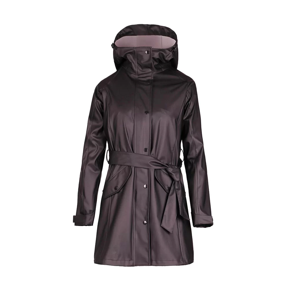 Women’s PU Rain Coat with Belt